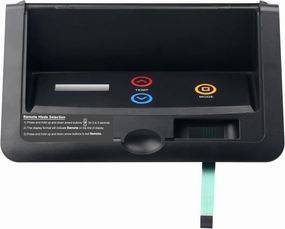 009491F Control Bezel with Switch Decal-Membrane Compatible with Raypak Pool Heater Control Panel, Replacement for Model R185B, R265B, R335B, R405B ID Digital Pool Heaters - Black