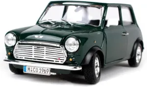1 24 for Mini Cooper 1969 Alloy Car Model Diecast Metal Toy Classic Car Vehicles Model Enthusiasts Collection Simulation Vehicle Playset