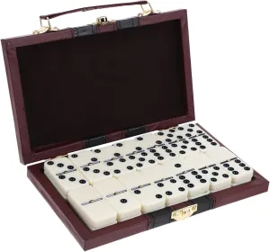 1 Set Retro Dominoes Game with Wooden Storage Box Family Fun for All Ages Festivals and Birthdays Domino Tiles for Endless Entertainment