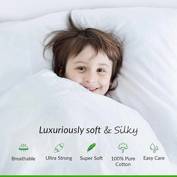 100% Pima Cotton 400 TC 4-Piece Top Split Head King Sheets for Adjustable Beds, Designed for Sleep Number Beds- 36'' Split from The Top, 15" Deep Pocket Fit - White