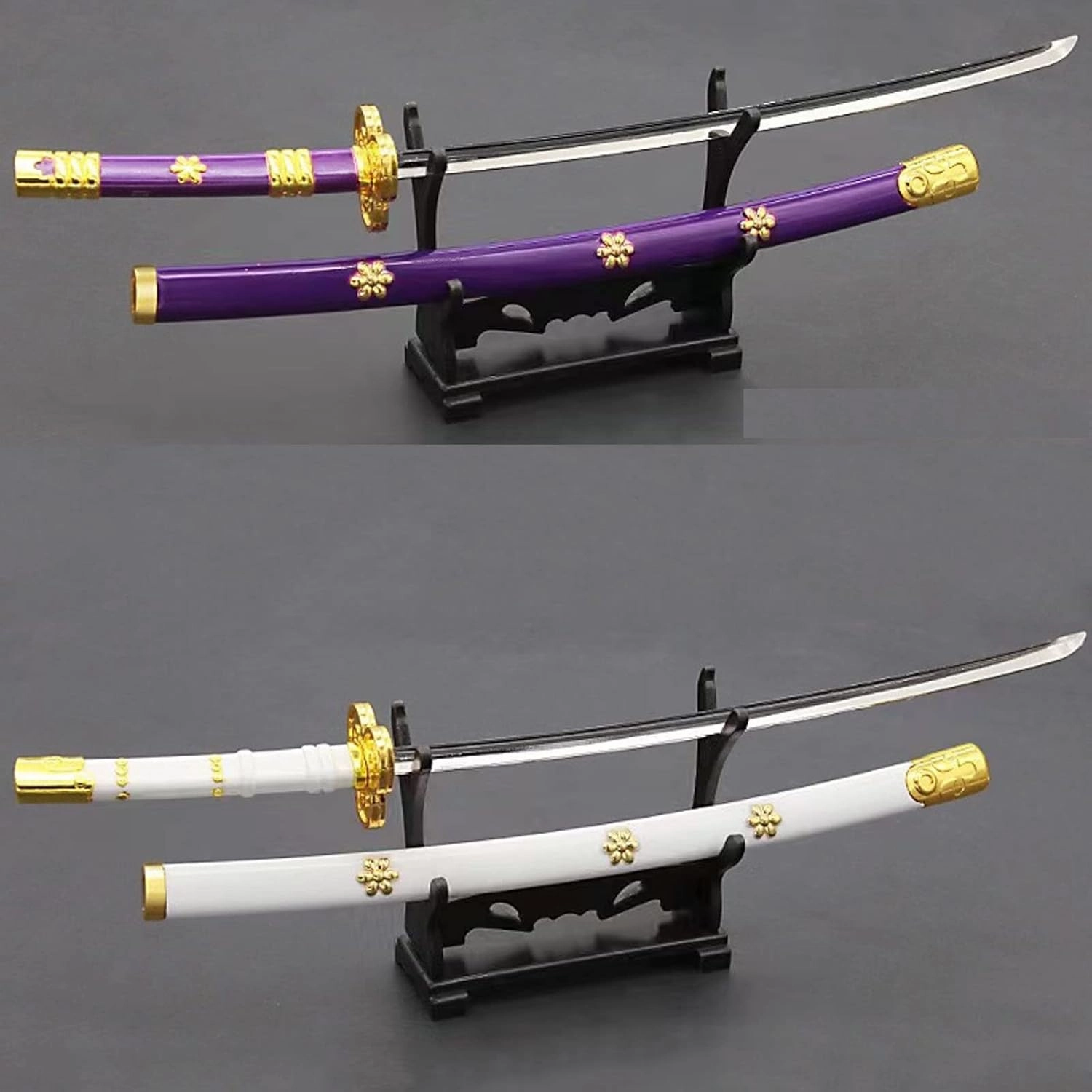 10'' Zoro Samurai Sword Anime Roronoa Shusui/Wado Ichimonji/Kitetsu/Yubashiri Sword Mini Metal Katana Collection Gift