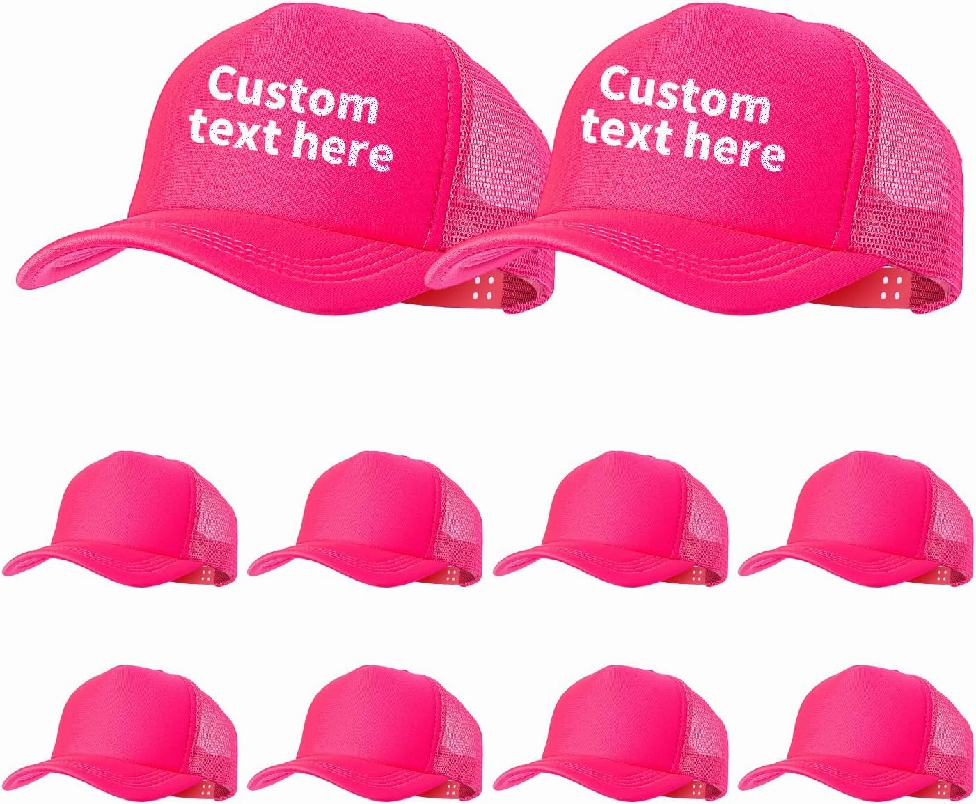 10 Pack of Blank Trucker Hat Bulk Men and Women Hats Bulk DIY Graffiti Mesh Hat Hot Stamping Hats