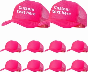 10 Pack of Blank Trucker Hat Bulk Men and Women Hats Bulk DIY Graffiti Mesh Hat Hot Stamping Hats