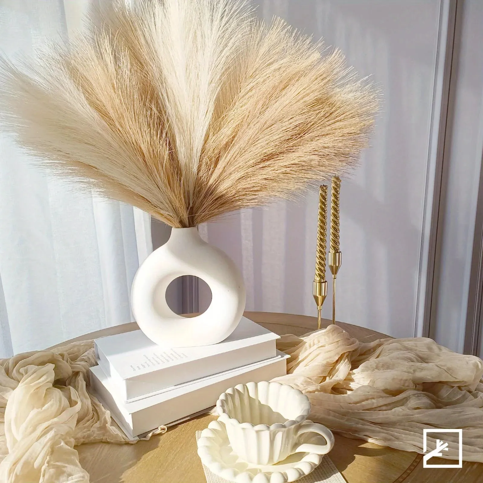 10PCS Fluffy Pampas Grass