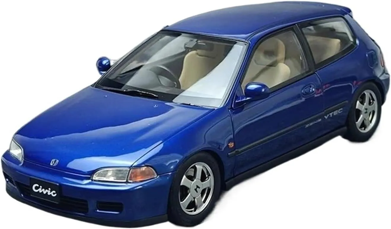 1：18 for Honda EG6 SiR SiRII Alloy Car Model Simulation Collection Ornament Mini Simulation Toys(Black)