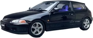 1：18 for Honda EG6 SiR SiRII Alloy Car Model Simulation Collection Ornament Mini Simulation Toys(Black)