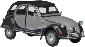 1:24 for Citroen 2CV 6 Alloy Car Model for Collection Memorial Mini Simulation Toys(Gray)