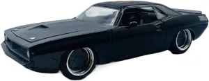 1:24 for Plymouth Barracuda 1973 Simulation Alloy Car Model Multifunctional Decorative Souvenirs Mini Simulation Toys(Black)