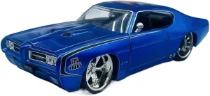 1:24 for Pontiac GTO Judge 1969 Simulation Alloy Car Model Multifunctional Decorative Souvenirs Mini Simulation Toys(Blue)
