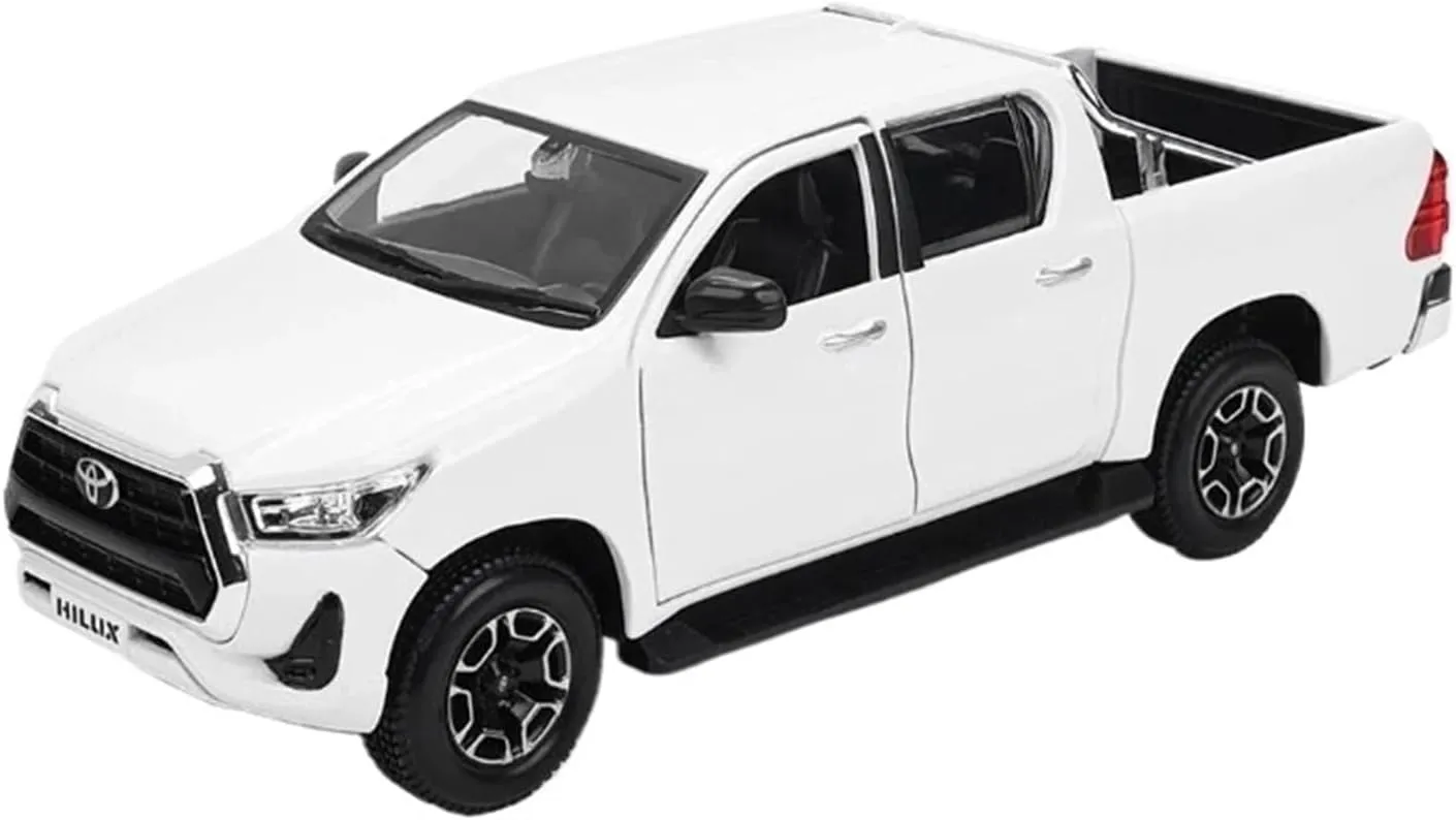 1:27 for Toyota Hilux Alloy Car Model Collection Display Decoration Souvenir Mini Simulation Toys(Black)