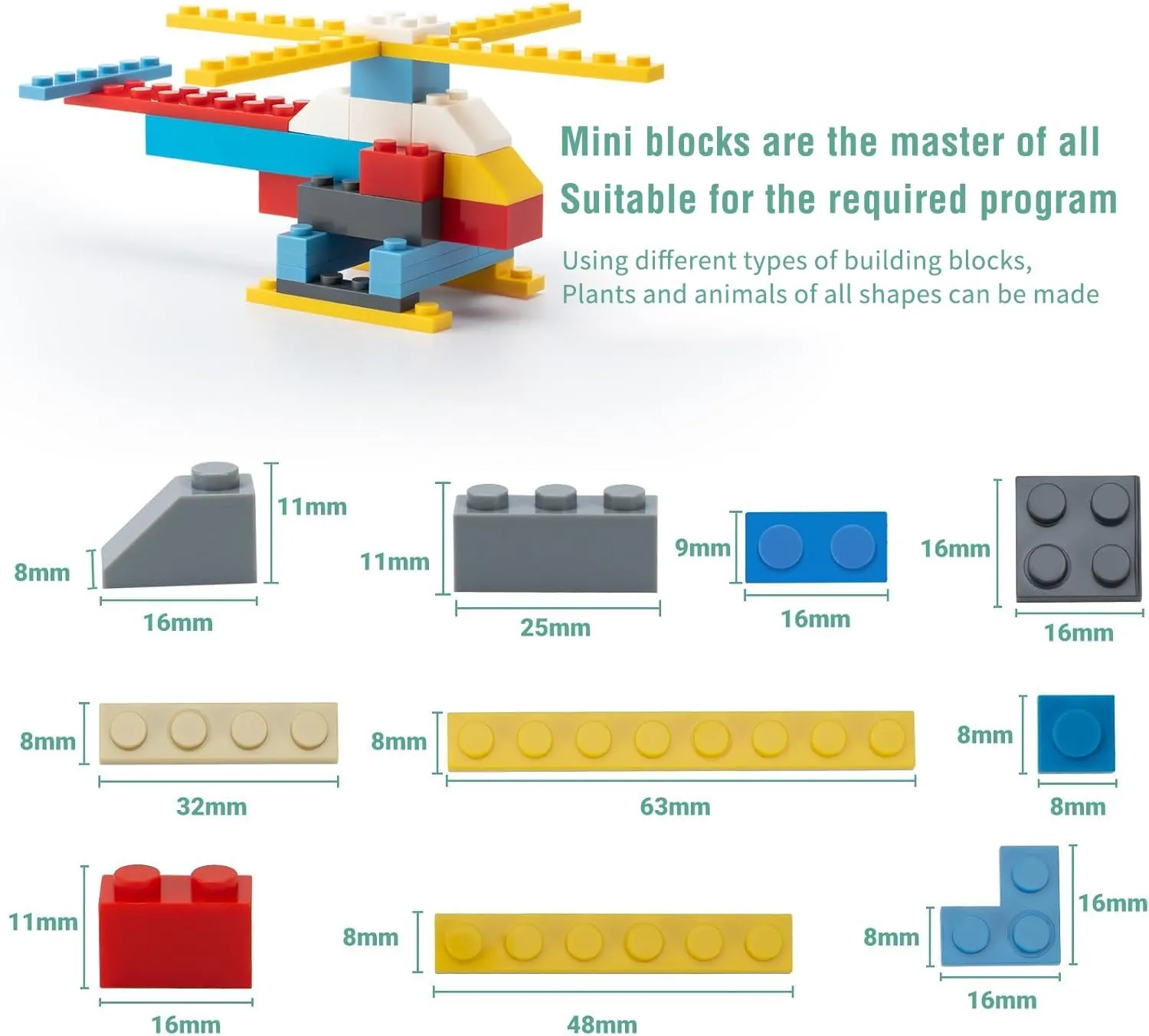 1500 Pieces Classic Building Bricks Set – Bulk Basic Blocks in 12 Colors & 14 Shapes, Compatible Bulk Block, STEM Educational Toy Suitable for Boys & Girls Ages 6 , Packed in Box.