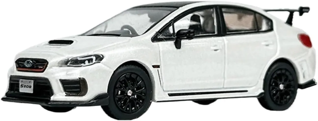 1:64 for Subaru WRX STI S208 Alloy Car Model Collection Display Decoration Souvenir Mini Simulation Toys(Blue)