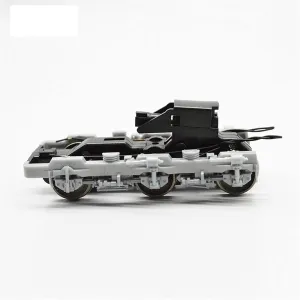 1:87 Model Carrier Ho Scale Universal Train Undercarriage Accessories Building Kit DIY Railway Train Landscape Without Motor (Color : Grey 2pcs)
