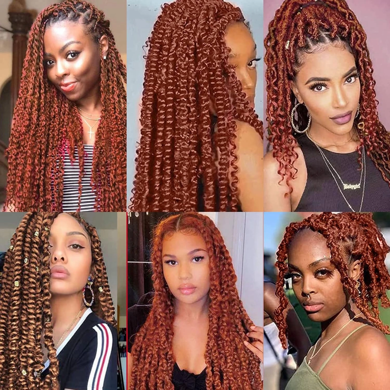 18 Inches Pack of 3 Marley Hair For Faux Locs Soft & Bouncy Cuban Twist Hair Synthetic Kanekalon Kinky Twist Hair For Braiding Crochet Marley Twist Braiding Hair For Black Woman #30