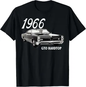 1966 66 GTO Classic Car Old School Muscle Yellow Car T-Shirt