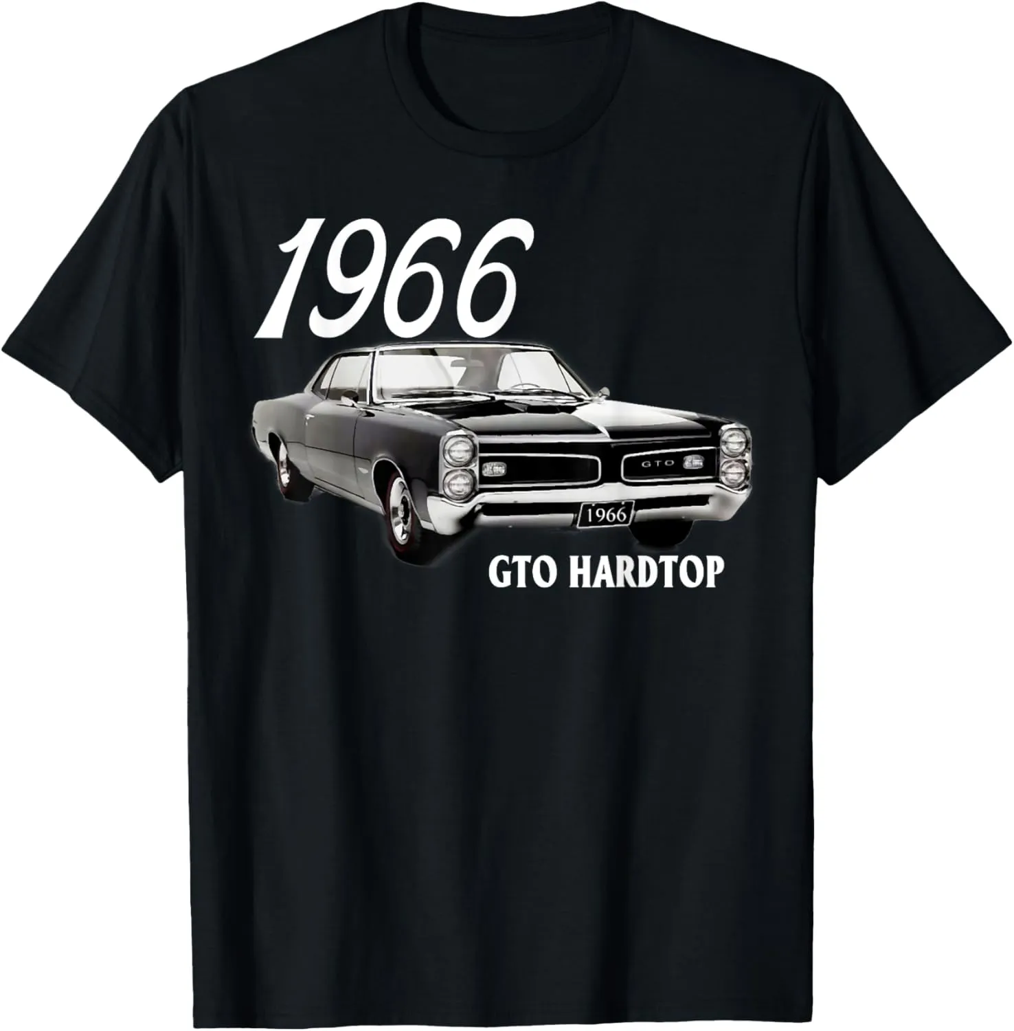 1966 66 GTO Classic Car Old School Muscle Yellow Car T-Shirt