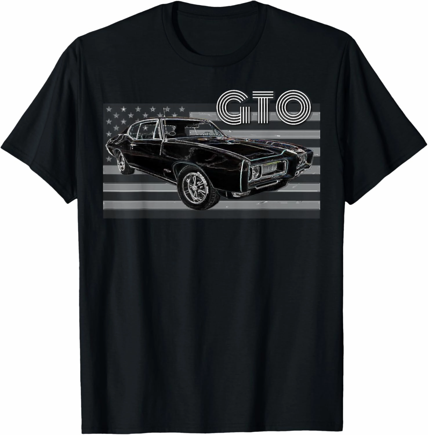 1968 1967 1965 GTO Classic Car Old School Muscle Car 64 70 T-Shirt
