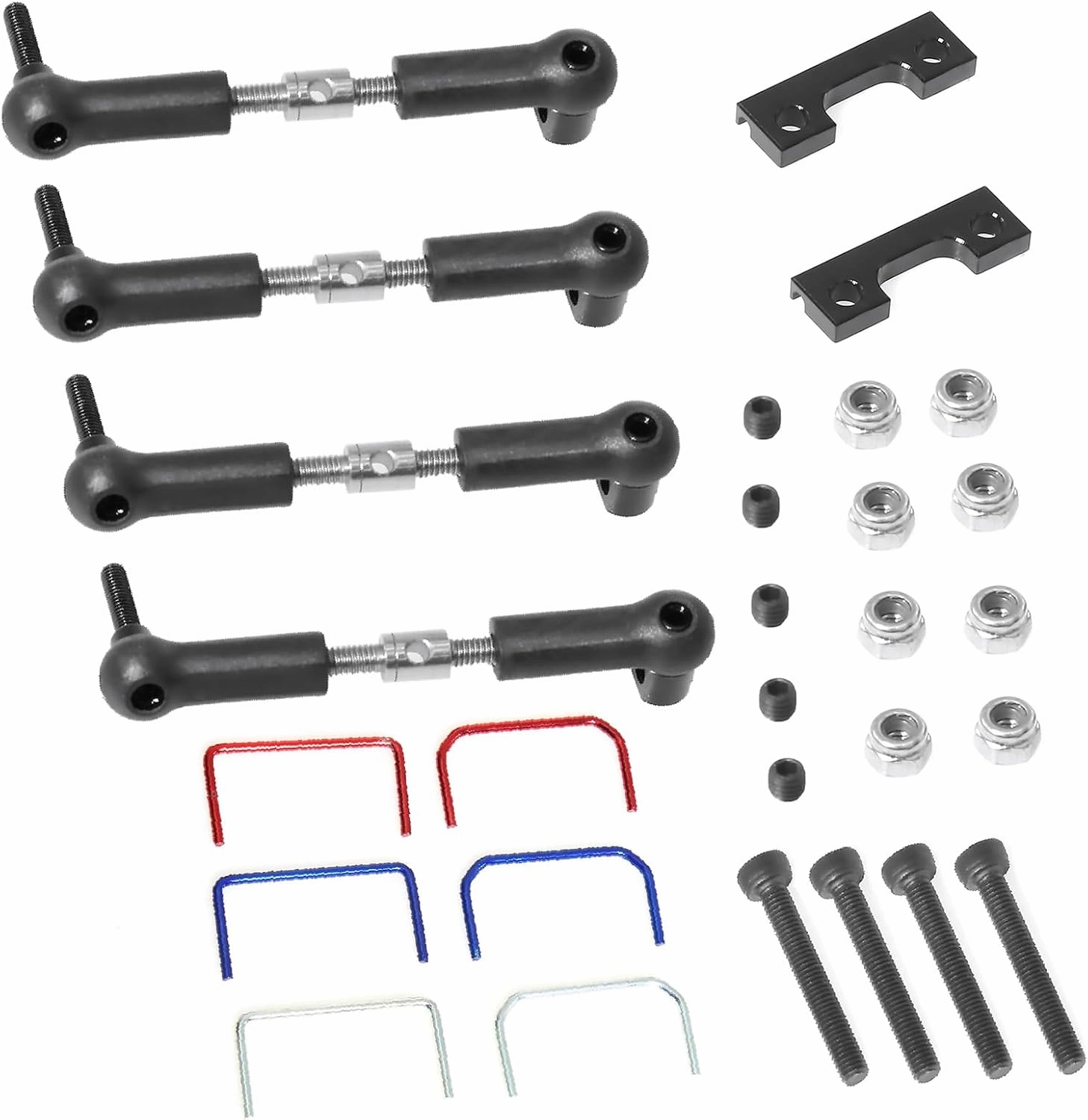 1/16 RC Car Racing Front  Rear Wide Sway Bar Kit for 1/16 E-Revo/Mini Slash RC Car Upgrade Parts