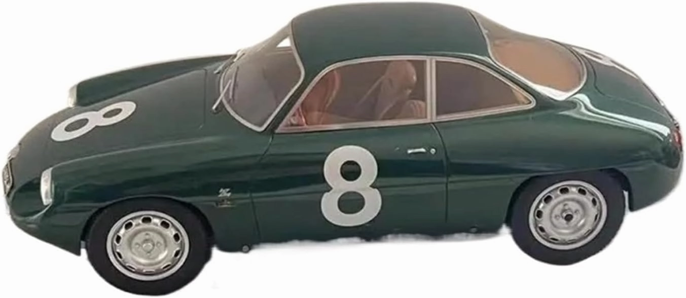 1:18 for Alfa Romeo Giulietta Resin Racing Car Models Collection Souvenir Decoration Mini Simulation Toys(Green)