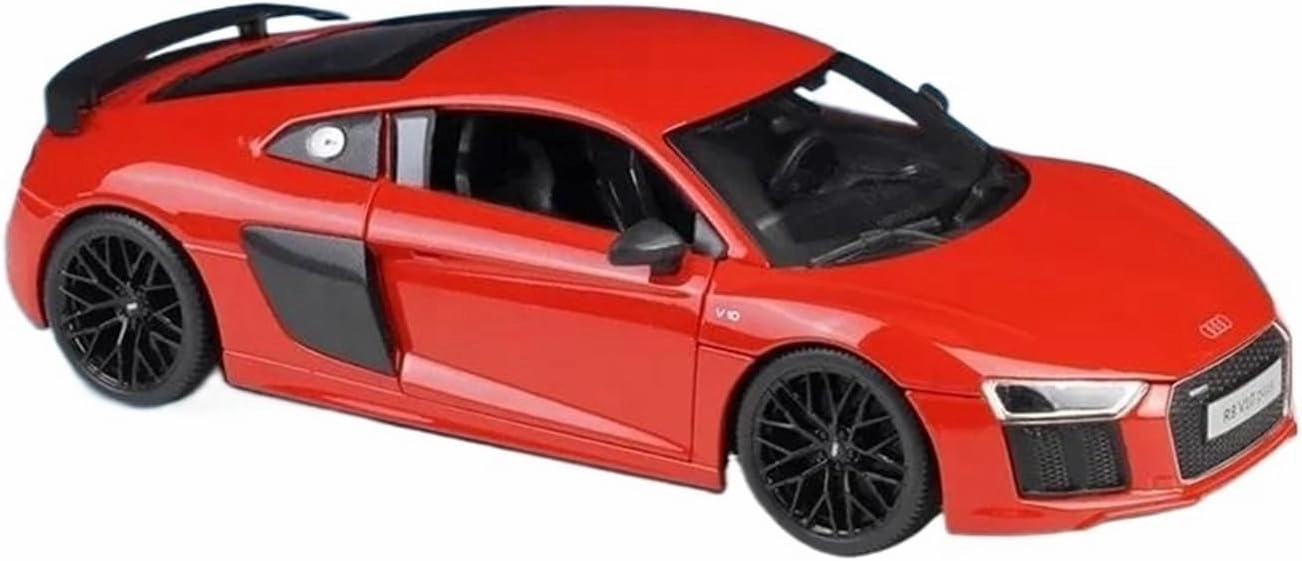 1:18 for Audi R8 V10 Plus Alloy Car Model Simulation Collection Ornament Mini Simulation Toys(Blue)