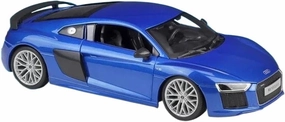 1:18 for Audi R8 V10 Plus Alloy Car Model Simulation Collection Ornament Mini Simulation Toys(Blue)