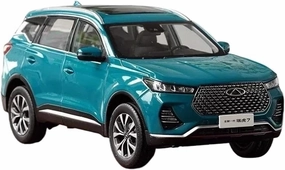 1:18 for Chery Tiggo 7 Alloy Car Model Simulation Collection Ornament Mini Simulation Toys(Blue)