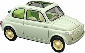 1 18 for Fiat Nuova 500 Classic Car Model Metal Static Decoration Diecast Vehicle Models Private Collection Simulation Vehicle Playset(Green)