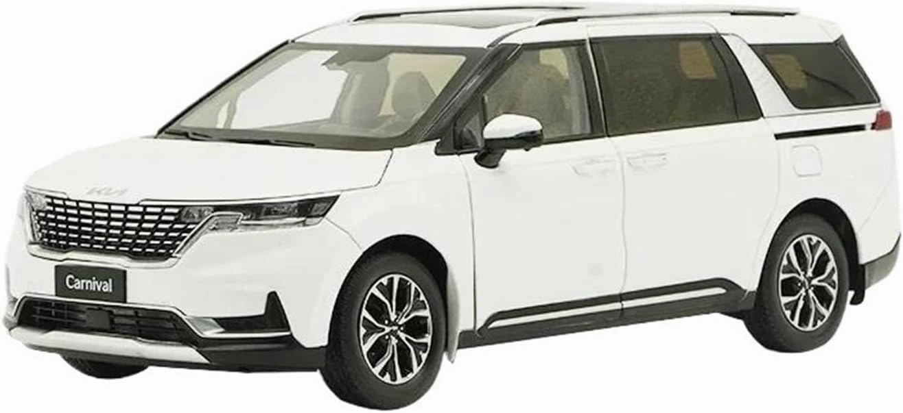 1：18 for Kia Carnival Business Vehicle 2022 MPV Alloy Car Model Collection Souvenir Mini Simulation Toys(Blue)