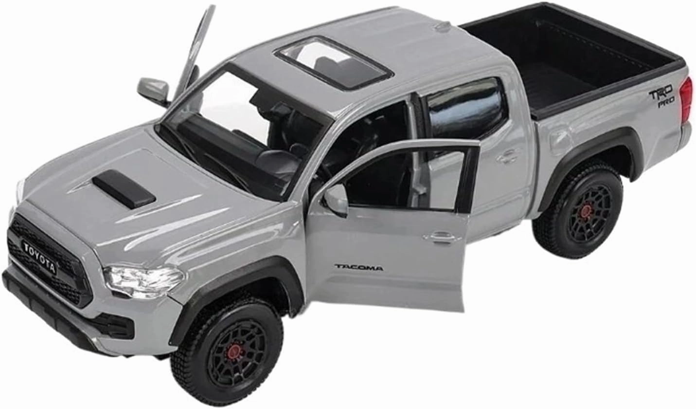 1:27 for Toyota Tacoma TRD Pro Alloy Car Model Collection Display Decoration Souvenir Mini Simulation Toys(Gray)