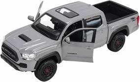 1:27 for Toyota Tacoma TRD Pro Alloy Car Model Collection Display Decoration Souvenir Mini Simulation Toys(Gray)