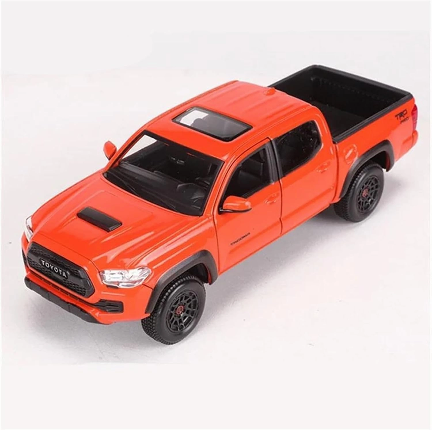 1:27 for Toyota Tacoma TRD PRO Pickup Alloy Car Model Diecast Metal Toy Off-Road Vehicles Car Model Gift Simulation Vehicle Playset(Orange)
