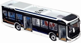 1:42 for Zhongtong Bus LCK6126EVGRA1 Alloy Car Model Artwork Souvenir for Collection and Display Mini Simulation Toys(White)