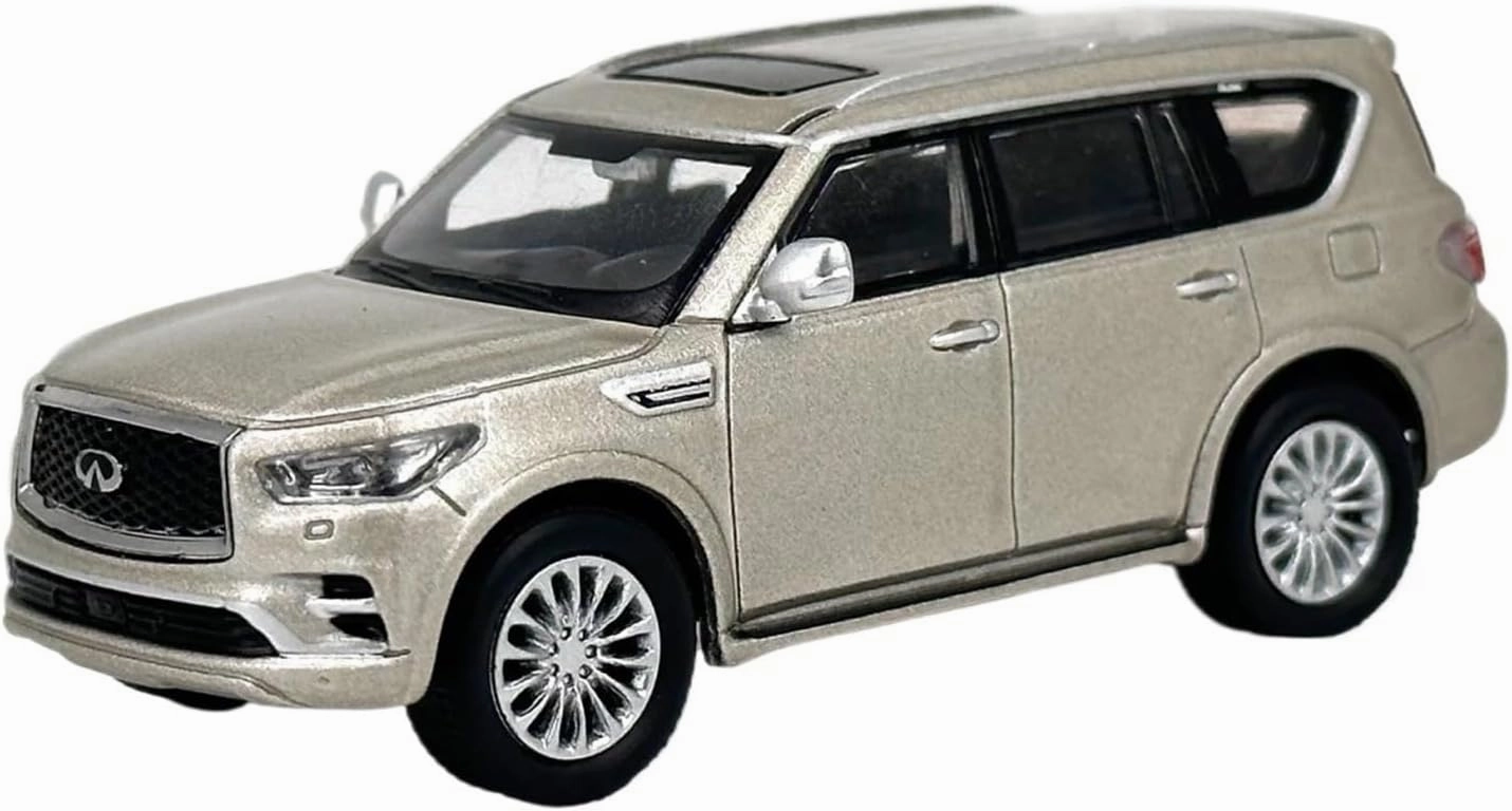 1:64 for Infiniti QX80 Alloy Car Model Collection Display Decoration Souvenir Mini Simulation Toys(Blue)