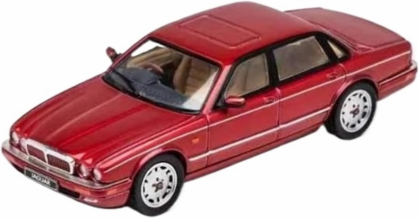 1:64 for Jaguar XJ XJR X300 Sports Edition Diecast Alloy Car Model Simulation Collection Artwork Mini Simulation Toys(Silver)