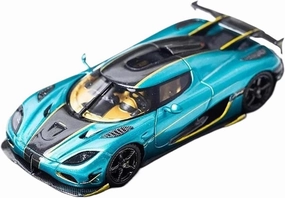 1:64 for Koenigsegg RSR Resin Car Model Ocean Blue Collectible Ornaments Decorative Souvenirs Mini Simulation Toys