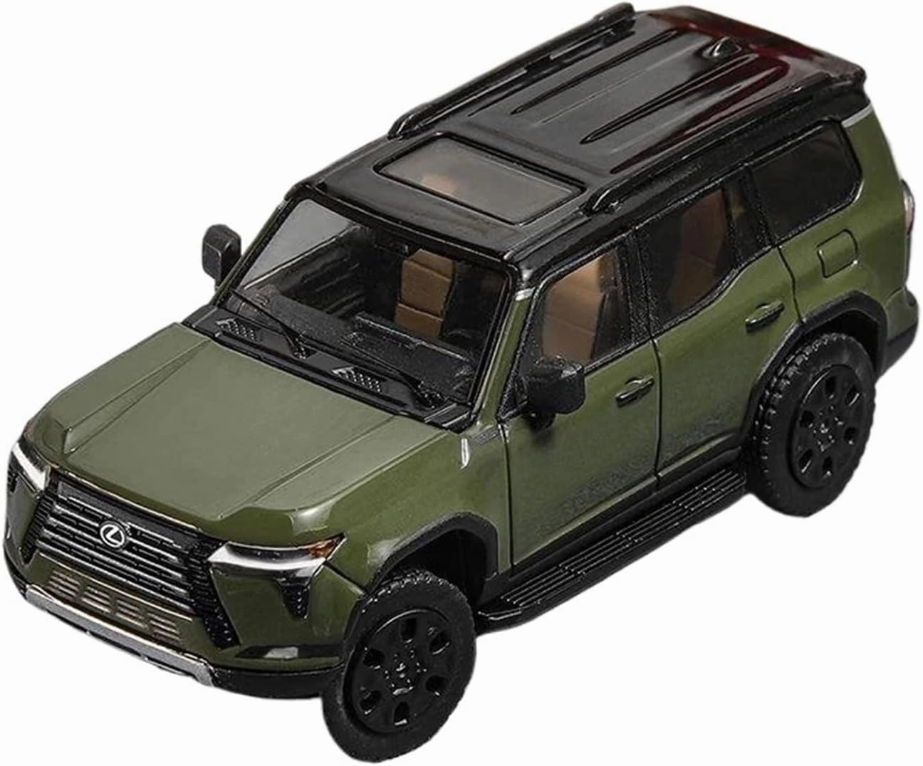 1:64 for Lexus GX550 Off-Road Diecast Alloy Car Model Simulation Collection Artwork Mini Simulation Toys(Gray)