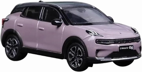 1:64 for Lynk & Co 06 Simulation Alloy Car Fingertip Model Collection Souvenir Ornaments Mini Simulation Toys(Pink)