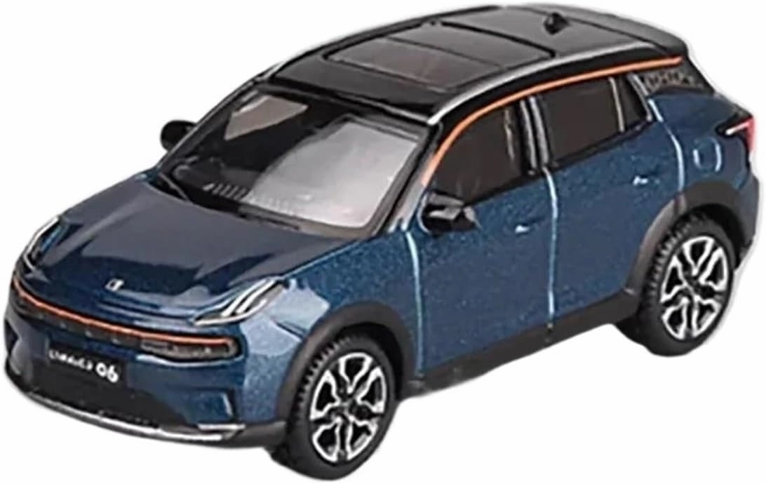 1:64 for Lynk & Co 06 Simulation Alloy Car Fingertip Model Collection Souvenir Ornaments Mini Simulation Toys(Pink)