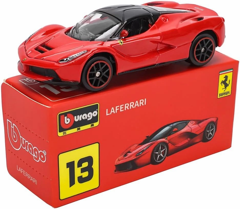 1:64 Scale Fe rrari Series Model Collection Race Diecast Metal Model Car (Laferrari White)