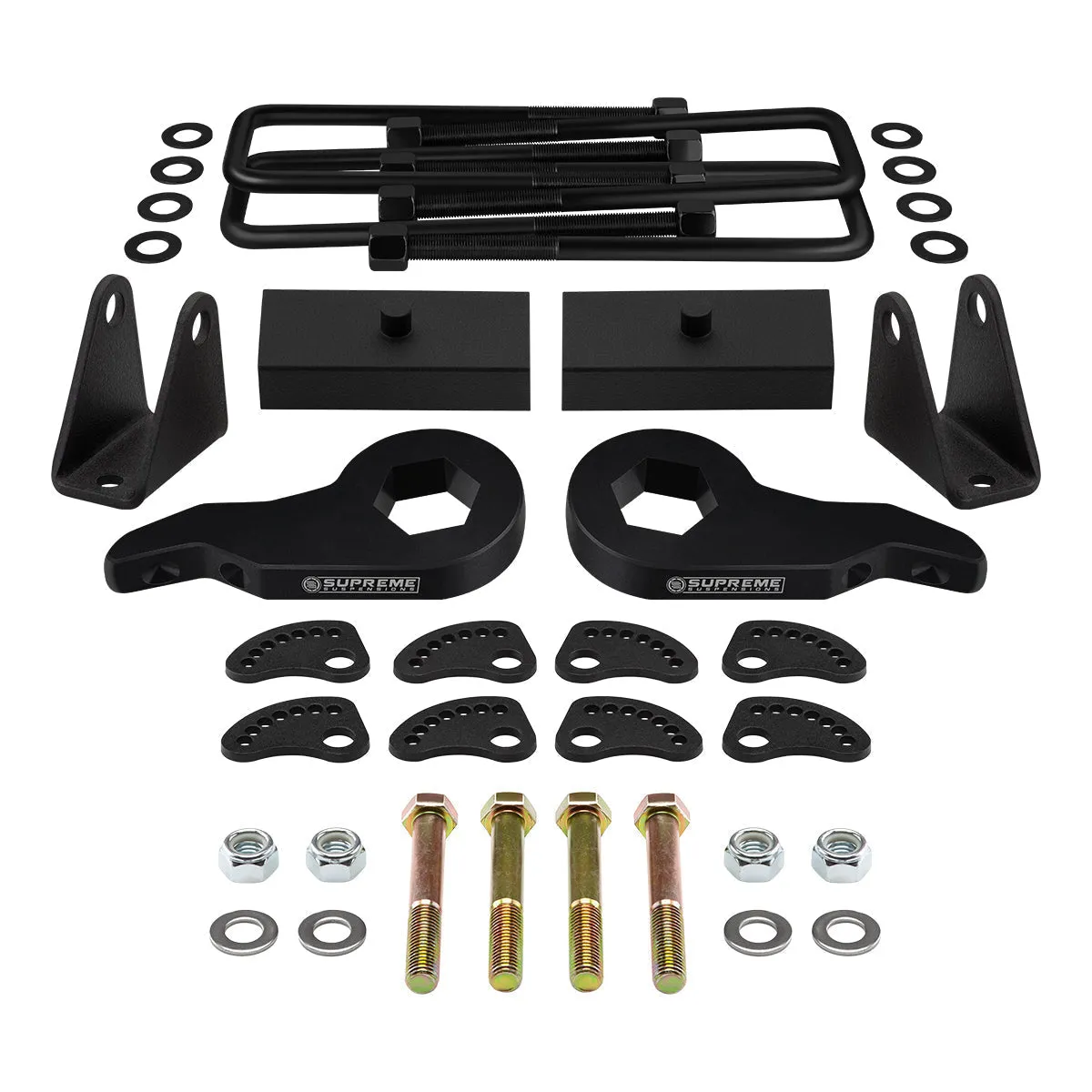 2001-2010 Chevrolet Silverado 3500 Full Lift Kit Includes Camber/Caster Alignment Kit   Shock Extenders