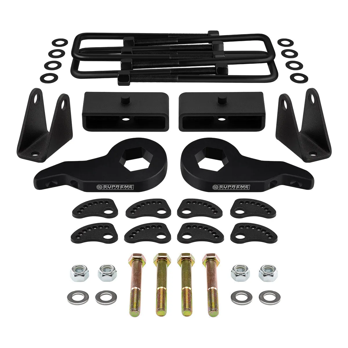 2001-2010 Chevrolet Silverado 3500 Full Lift Kit Includes Camber/Caster Alignment Kit   Shock Extenders