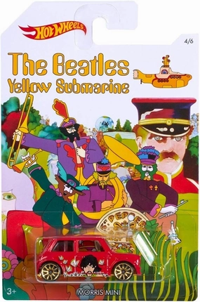 2016 Hot Wheels THE BEATLES Yellow Submarine Morris Mini 4/6