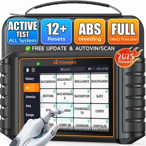 2025 FOXWELL NT726 OBD2 Scanner, All System Bidirectional Scan Tool with 12 Hot Resets, Accurate Diagnostic Scanner for All Vehicles, ABS Bleeding/Oil/EPB/SAS/Throttle/TPMS, Lifetime Free Update, FCA