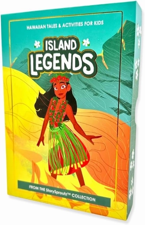 22 Story Cards with Activity Cards, Island Legends: Hawaiian Tales & Activities for Kids, Screen-Free Educational Gift for Kids, Parents & Educators - StorySproutz™ Collection
