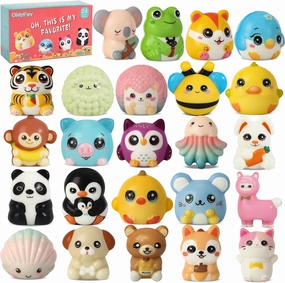 24 PCS Squishies for Kids Bulk 4th July Independence Day Party Favors 3-6,8-12 Prizes, and Rewards for School Classroom Treasure Box, Birthday Goodie Bags,Pinata Fillers Claw Machine fillers