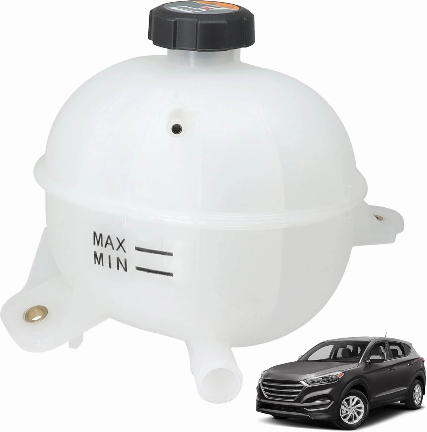 25431D3600 Engine Coolant Overflow Reservoir Bottle/Tank with Cap Fit for Hyundai Tucson 1.6L 1956CC / 2.0L 1999CC 2016-2021 Replace # 25431-D3600 HY3014120