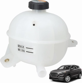 25431D3600 Engine Coolant Overflow Reservoir Bottle/Tank with Cap Fit for Hyundai Tucson 1.6L 1956CC / 2.0L 1999CC 2016-2021 Replace # 25431-D3600 HY3014120
