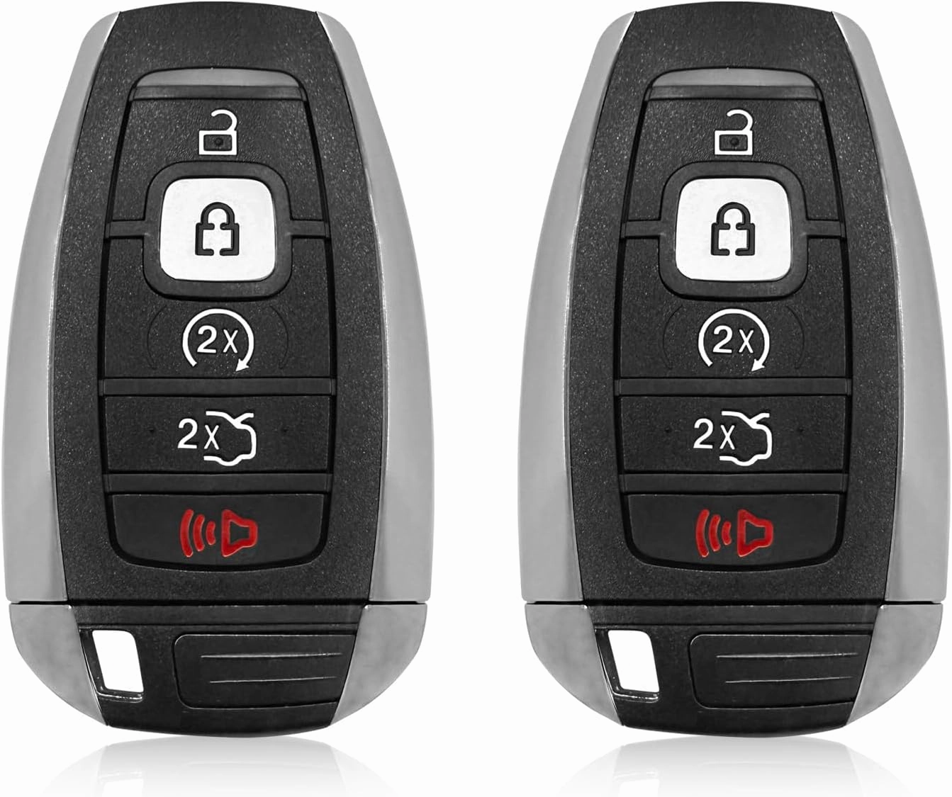 2 Keylessbest Replacement for 2019 2020 2021 2022 Ford Lincoln Continetal MKC MKX MKZ Navigator Nautilus Key Fob Remote Control M3N-A2C940780 5 Buttons 902MHz
