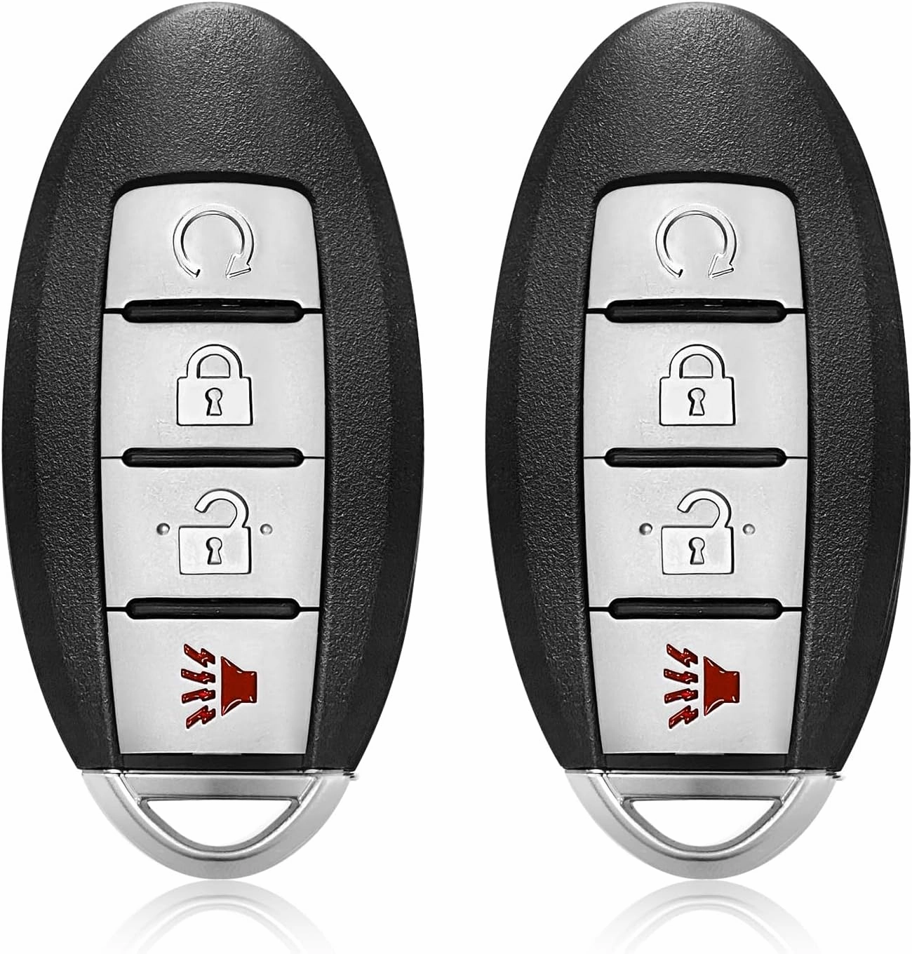 2 Keylessbest Replacement for Nissan Pathfinder Murano SV Titan Key Fob Remote Control 2017 2018 2019 2020 4 Buttons 433MHz KR5S180144014,Black