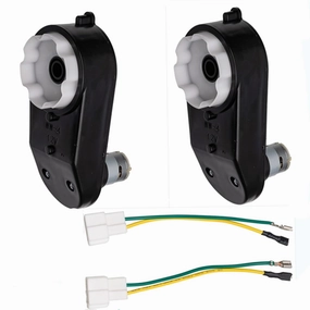 2Pcs 12 Volt RS390 16000RPM Gearbox with DC Motor for Power Wheels 12V Motor for Best Choice Wrangler SUV Kids' Electric Vehicles Replace Parts